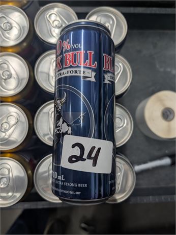 Lot 24 - Stroh Black Bull Extra Strong Beer