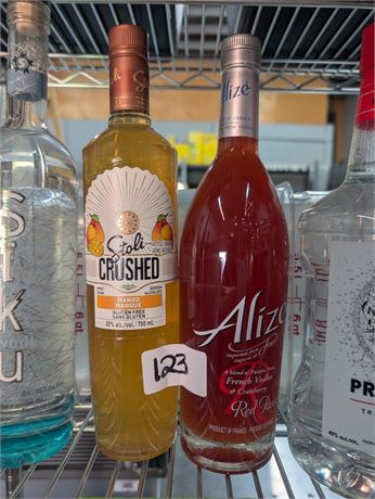 Lot 123 - Stoli Crushed Mango, Alize French Vodka & Cranberry
