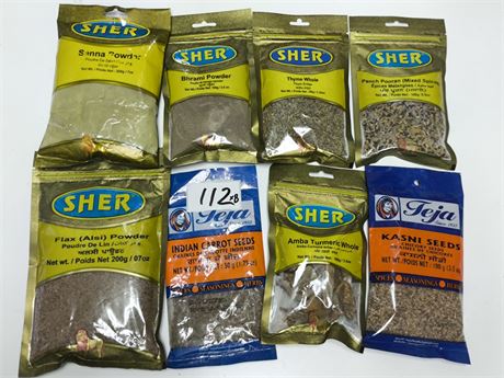 Lot 112 -  various herbal powder&seeds