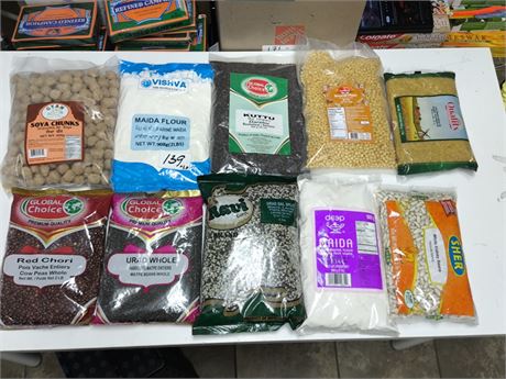 Lot 139 -various flours , grains&pulses,seeds