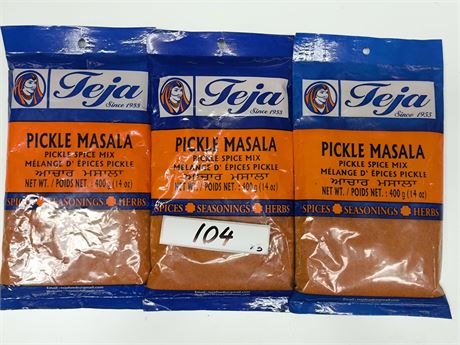 Lot 104 - teja pickle masala