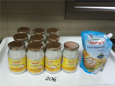 Lot 206 - Mixed Spreads & Mayonnaise