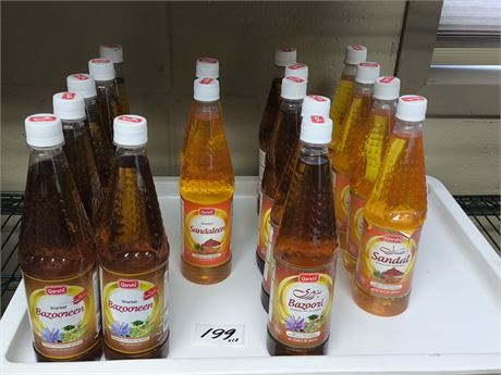 Lot 199 - mixed herbal syrups