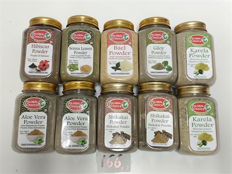 Lot 166 - GLOBAL Mixed Herbal powder