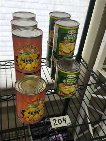 Lot 204 - Mixed Canned Foods