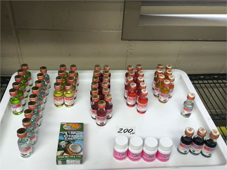 Lot 200 - mixed food flavorings
