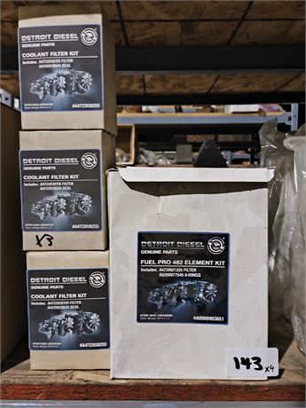 Lot 143 - Detroit Diesel Fuel and Coolant Filters