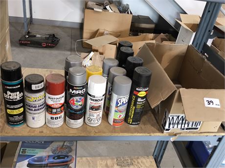 Lot 39 - Various Spray Paint
