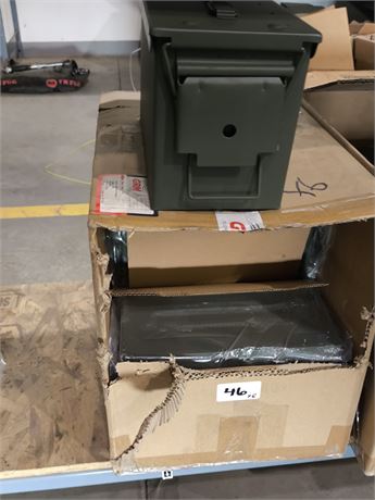 Lot 46 - Metal Ammo Boxe Unsure of Caliber Size