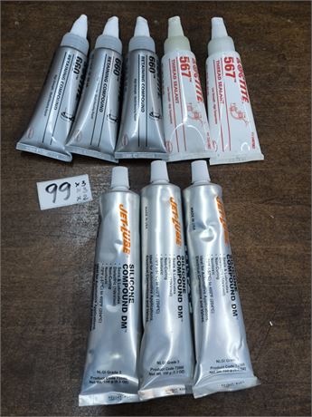 Lot 99 - Assorted Loctite & Jet-Lube Compounds