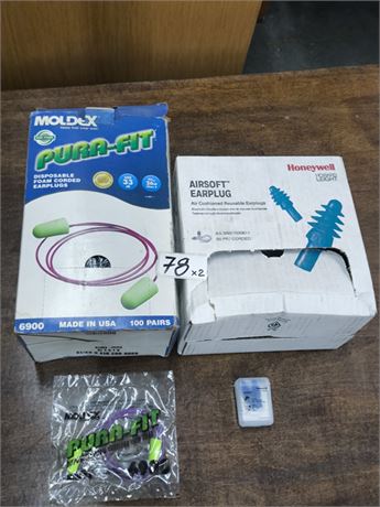 Lot 78 - Foam Earplugs Assorted (Moldex&Honeywell)