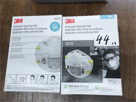 Lot 44 - 3M 8210 N95 Respirators