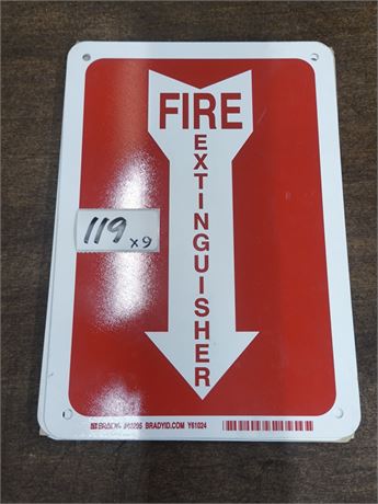 Lot 119 - Fire Exit Signs