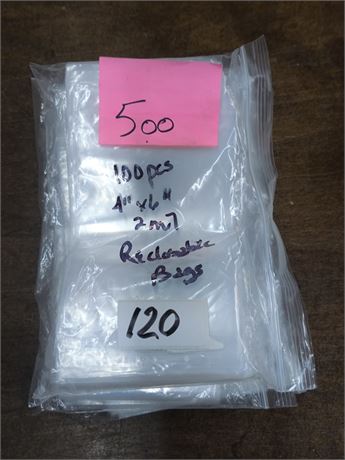 Lot 120 - Reclosable Plastic Bags