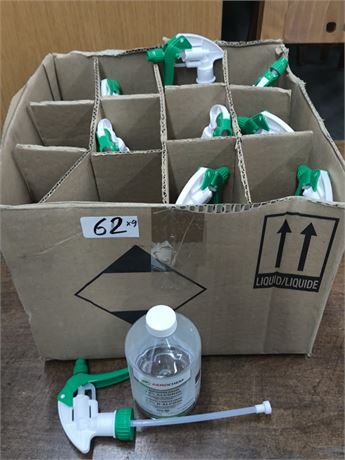 Lot 62 - AEROCHEM 70% Alcohol Surface Cleaner 500 mL Bottles