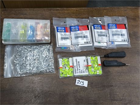 Lot 213 - Fuses, Connectors and Wall Plates