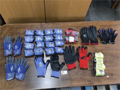 Lot 21 - Mixed Safety Work Gloves