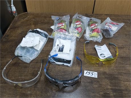 Lot 155 - Assorted safety glasses