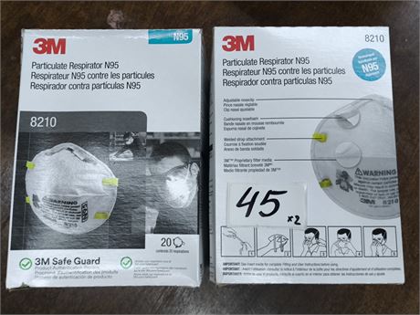 Lot 45 - 3M 8210 N95 Respirators