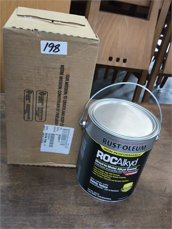 Lot 198 - Rust-Oleum Rockalkyd direct-to-metal alkyd enamel