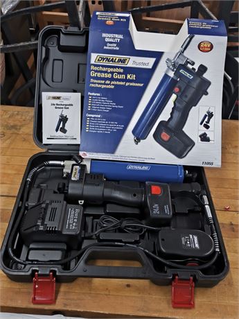 Lot 228 - Dynaline rechargable grease gun kit