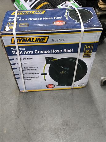 Lot 254 - Dynaline dual arm grease hose reel