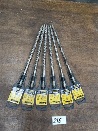 Lot 216 - DeWalt drill bits