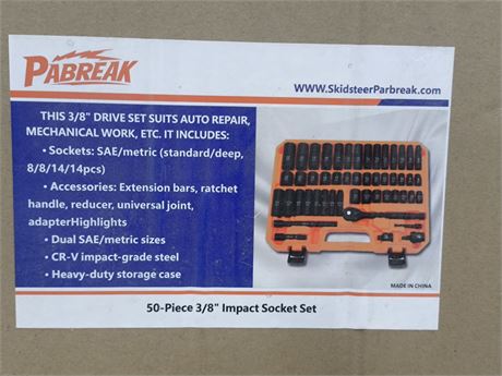 Lot 226 - Pabreak impact socket set