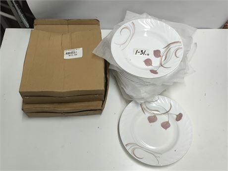 Lot 1-31 - Plates with Floral Print