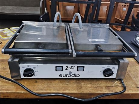 Lot 2-86 - Eurodib Panini Press Grill Gourmet