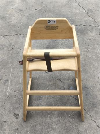 Lot 2-54-Wooden Highchair