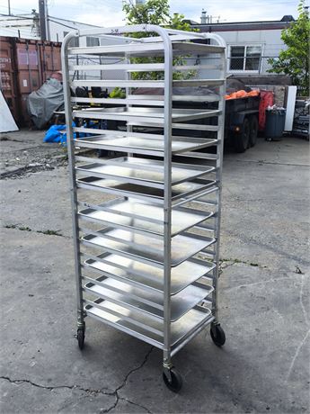 Lot 2-38- Metal tray racking