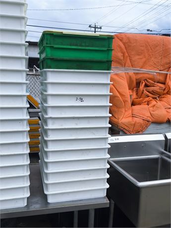 Lot 2-34 - Plastic Tubs
