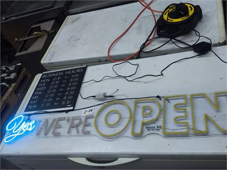 Lot 2-106 - LED Neon Signs
