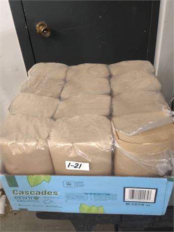 Lot 1-21 - Cascades Enviro Singlefold Natural Paper Towels