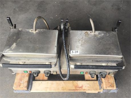 Lot 3-39 - Commercial Double-Plate Electric Contact Grill