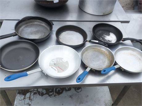 Lot 3-14 - Aluminum Frying Pans