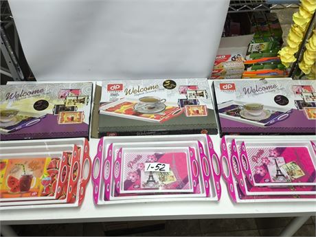 Lot 1-52 - Serving Trays