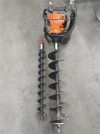 Lot - W-8 - Stihl BT 131 Earth Auger & Stihl 3.5" Auger Bit