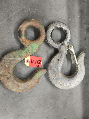 Lot - W-172 - 7 Ton Industrial eye hoist hook