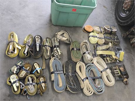 Lot - W-183 - Assortment of Heavy Duty Straps