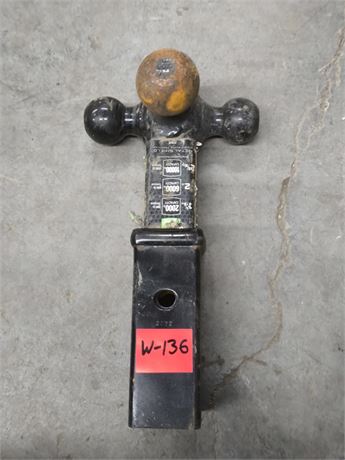 Lot - W - 136 - Trailer Tri-Ball Hitch mount
