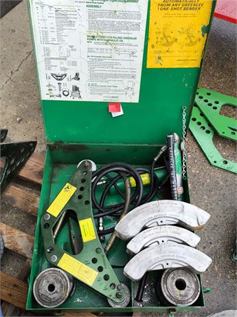 Lot - W - 106 - Greenlee One Shot Hydraulic Bender