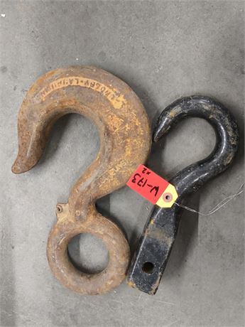 Lot - W-173 - Crosby Laughlin Industrial Eye Hook - heavy duty tow hook